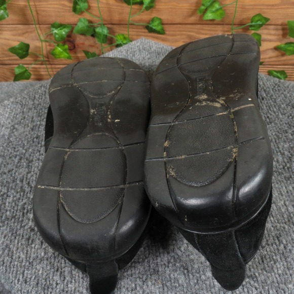 L.B. Evans Klondike Men\'s Slip-On Slippers Size 10 Black‎ Suede Cozy Indoor main image 5